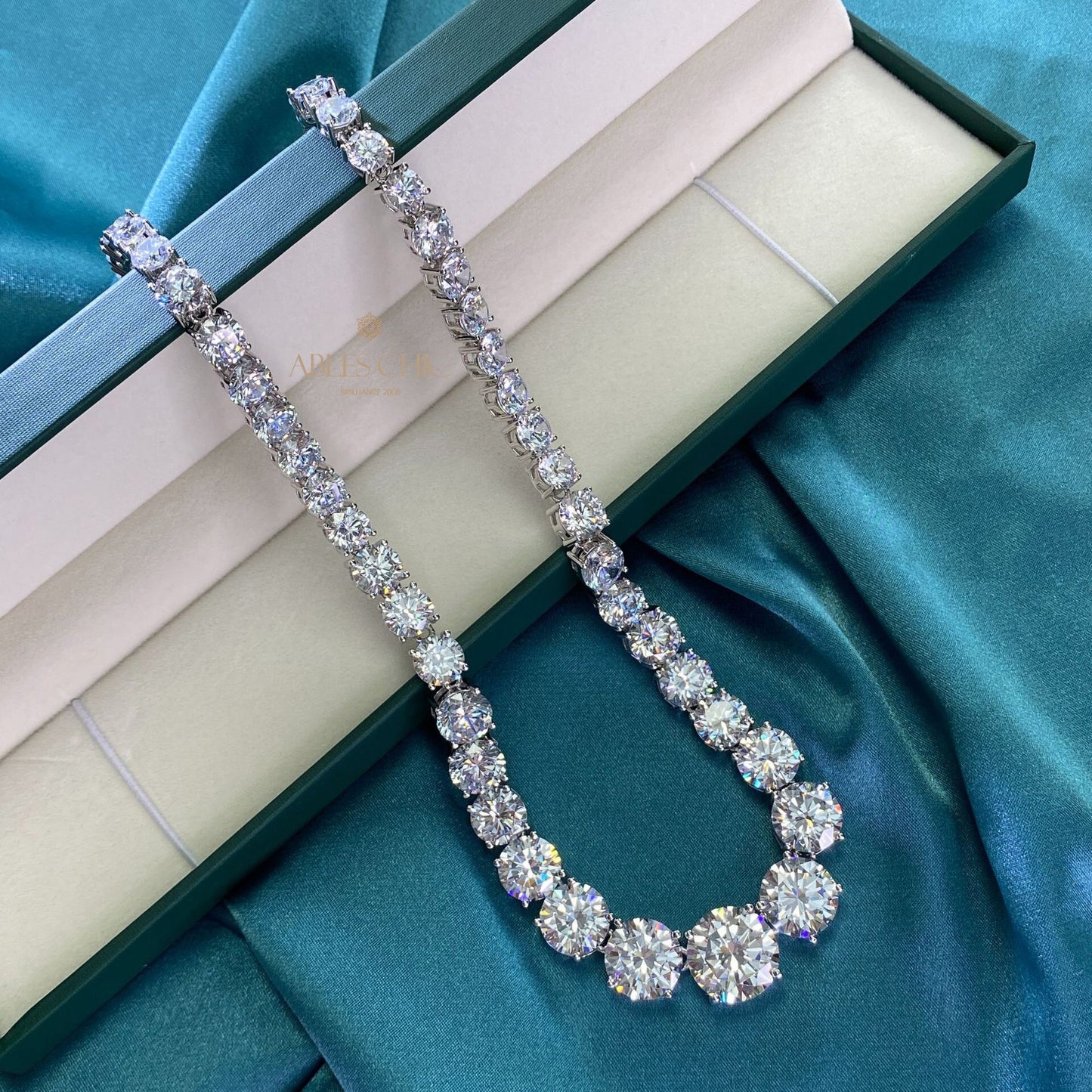 Collier Bling glacé dégradé P0513
