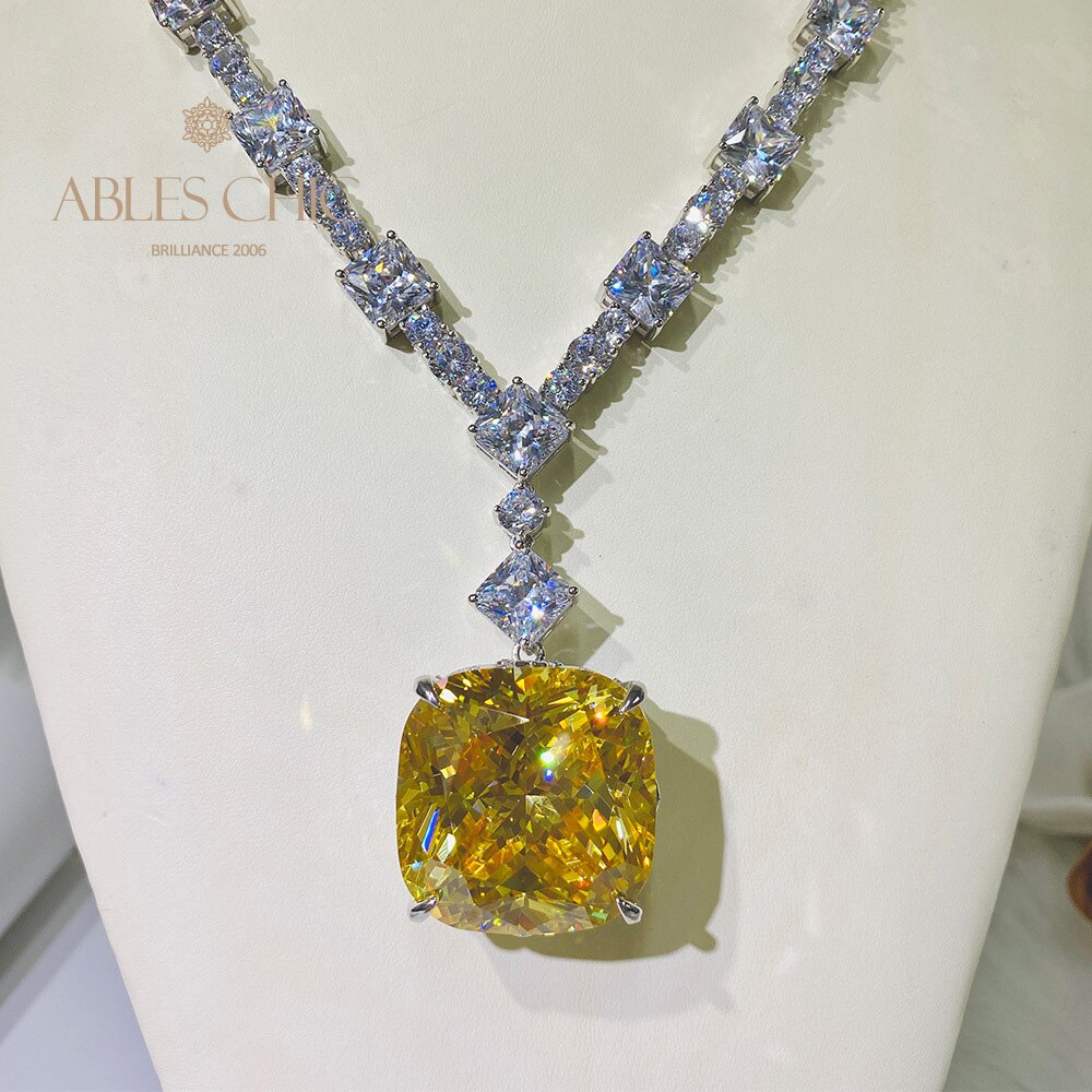 Collier de mariage gigantesque citrine B0481