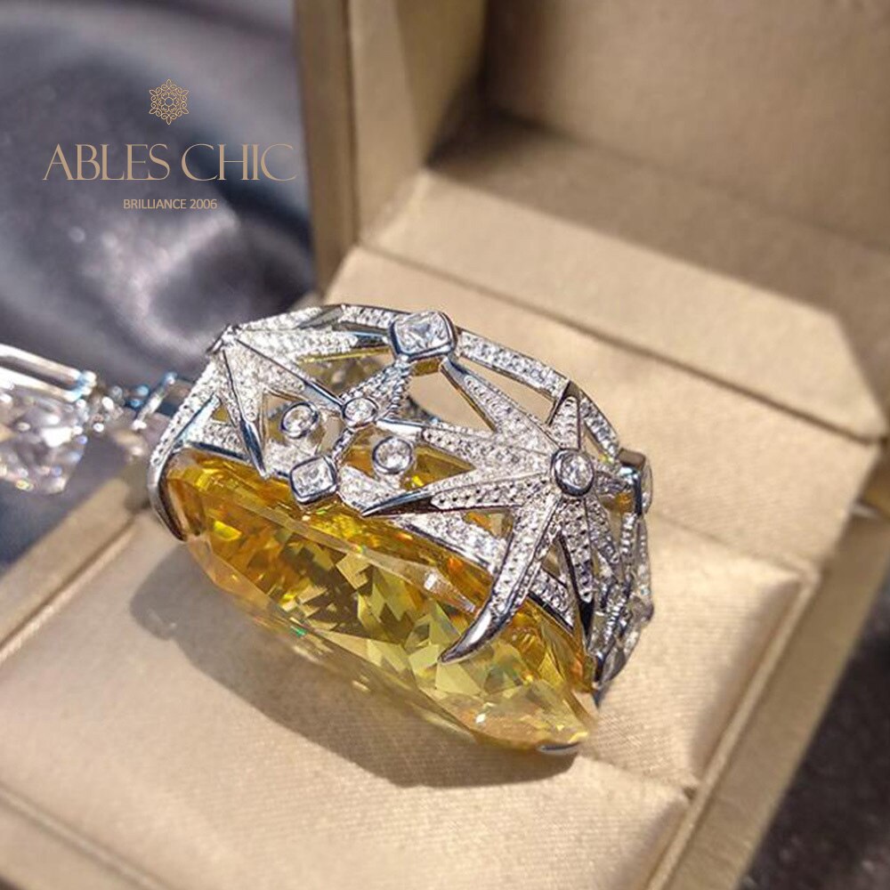Collier de mariage gigantesque citrine B0481