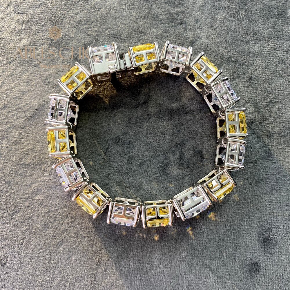 Bracelet de mariée citrine B0636