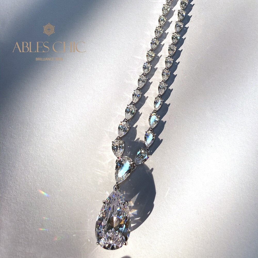 Collier de mariées en tourmaline blanche B0507