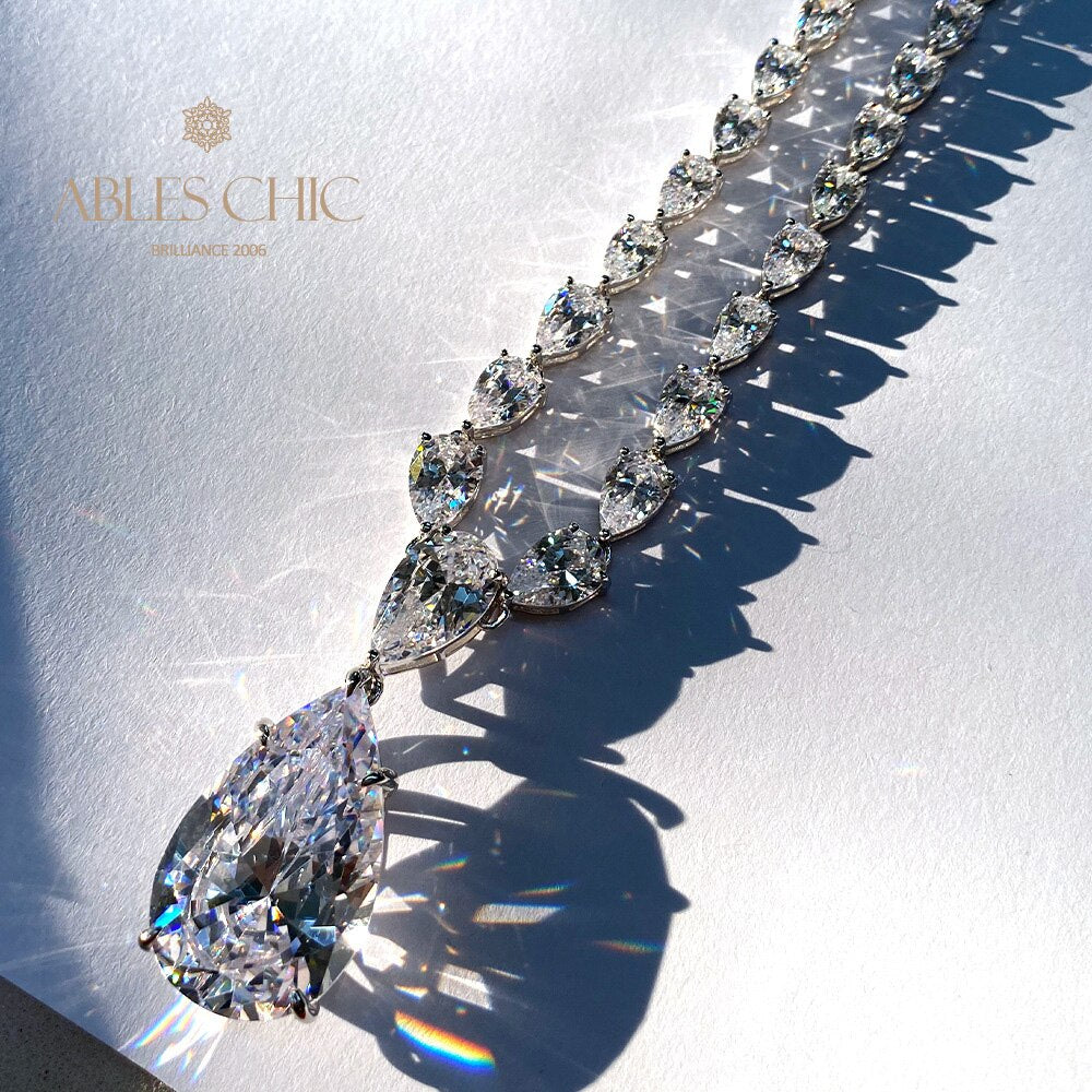 Collier de mariées en tourmaline blanche B0507