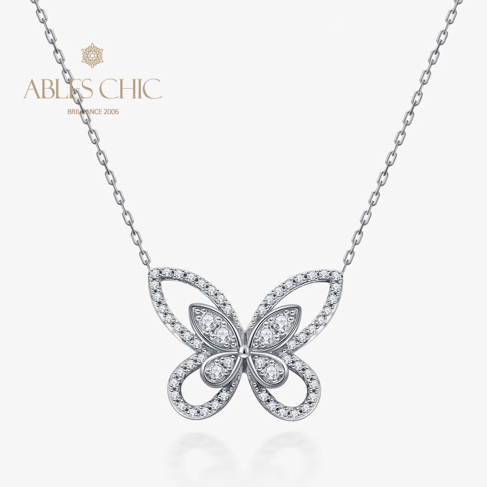 Collier Papillon Pavé B0480