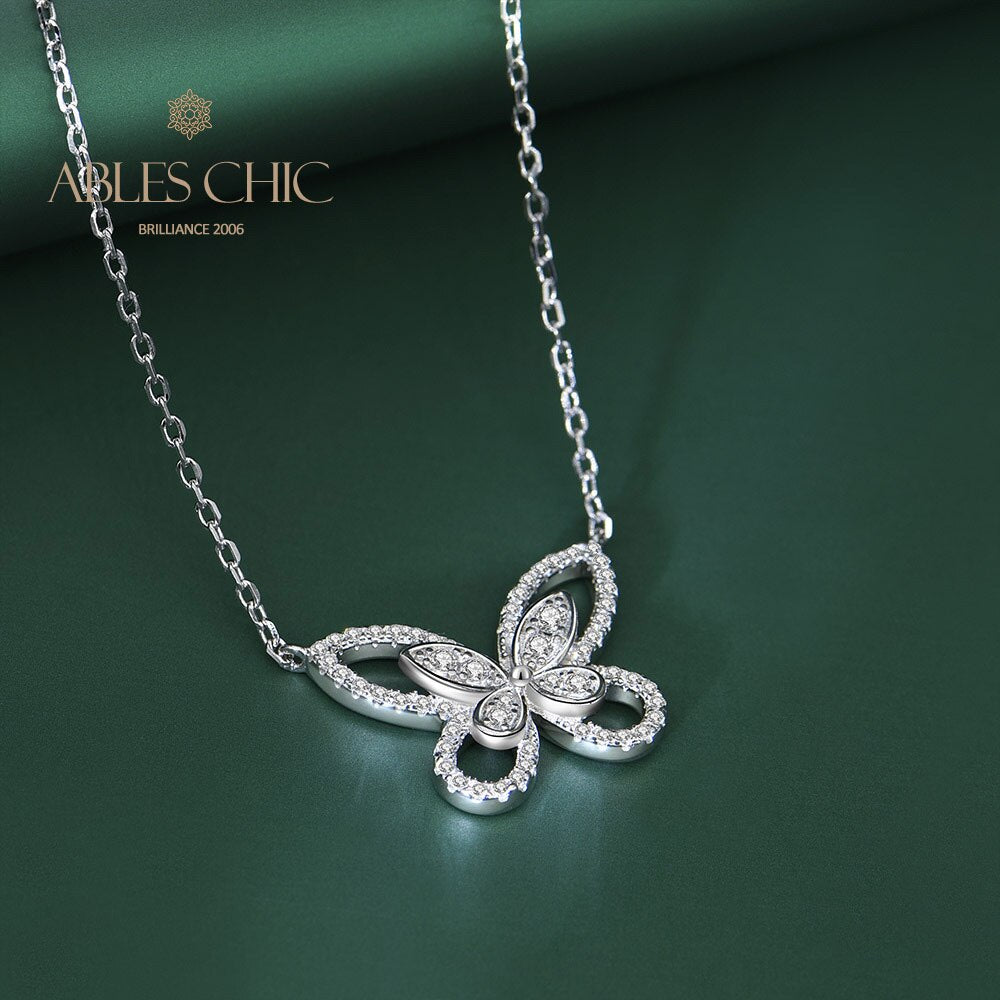 Collier Papillon Pavé B0480