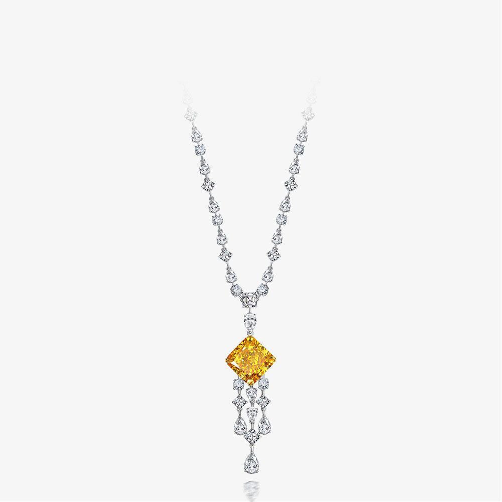 Pendentif Lustre Topaze Impériale P0637