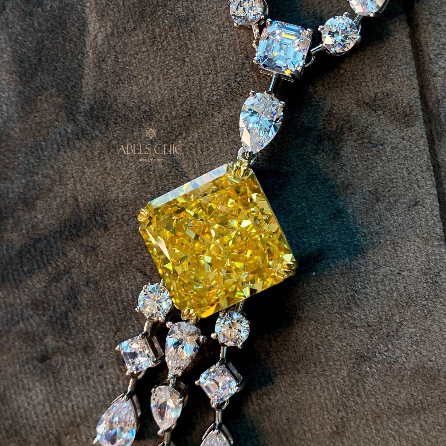 Pendentif Lustre Topaze Impériale P0637