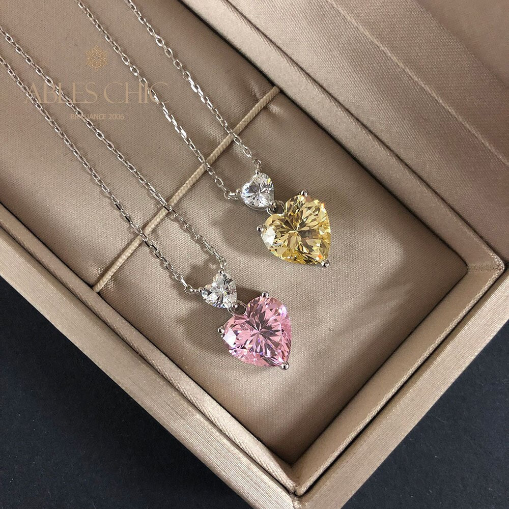 Pendentif Coeur Morganite B0345
