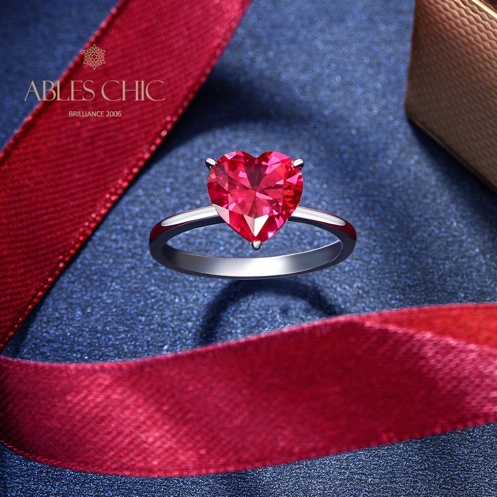 Bague de mariée solitaire coeur Kunzite R0308