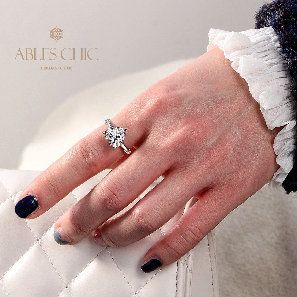 Bague de mariée solitaire coeur Kunzite R0308