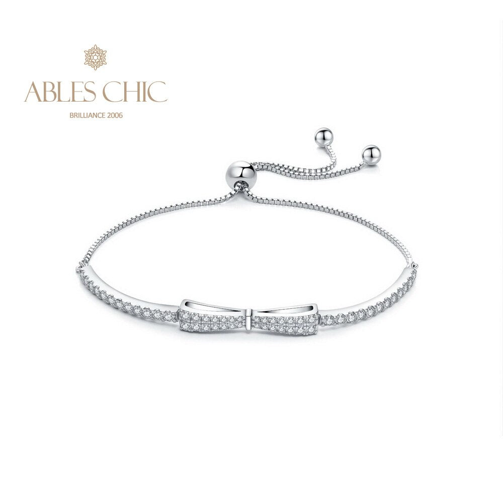 Bracelet Bling avec nœud papillon pavé B0823