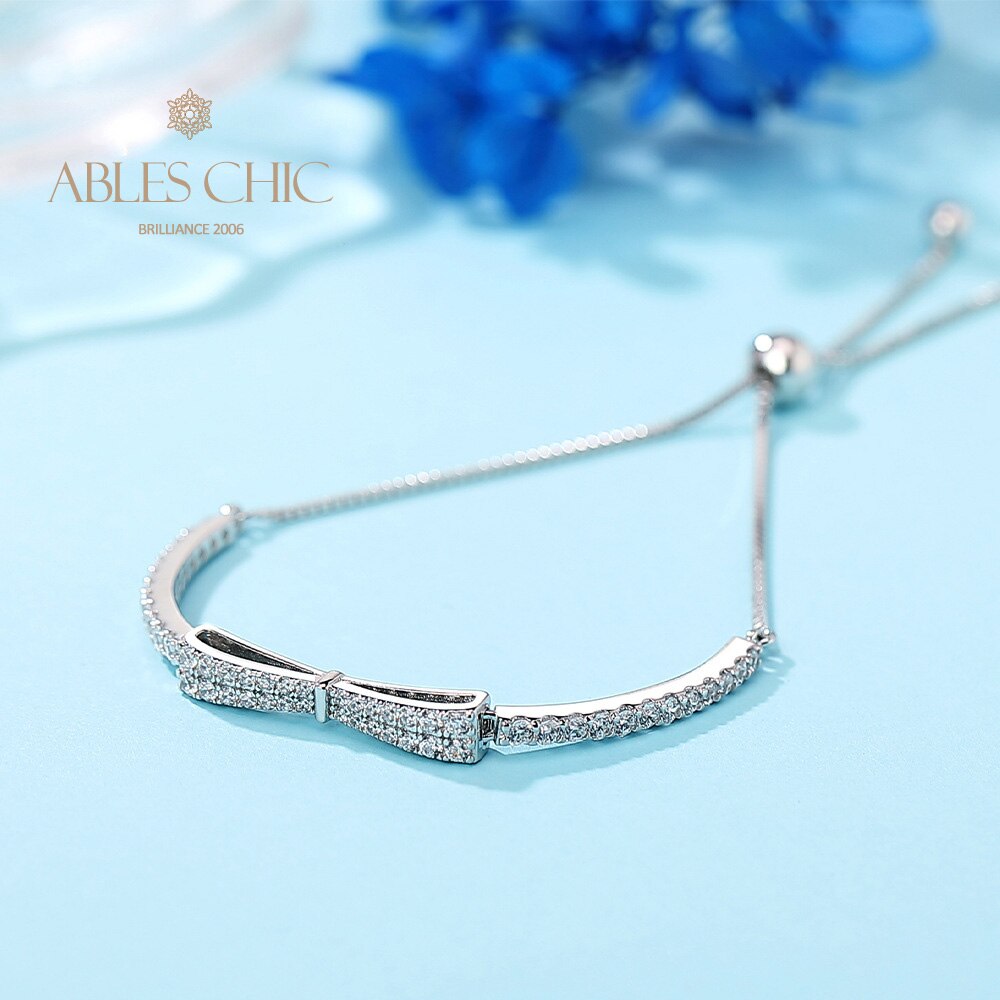 Bracelet Bling avec nœud papillon pavé B0823