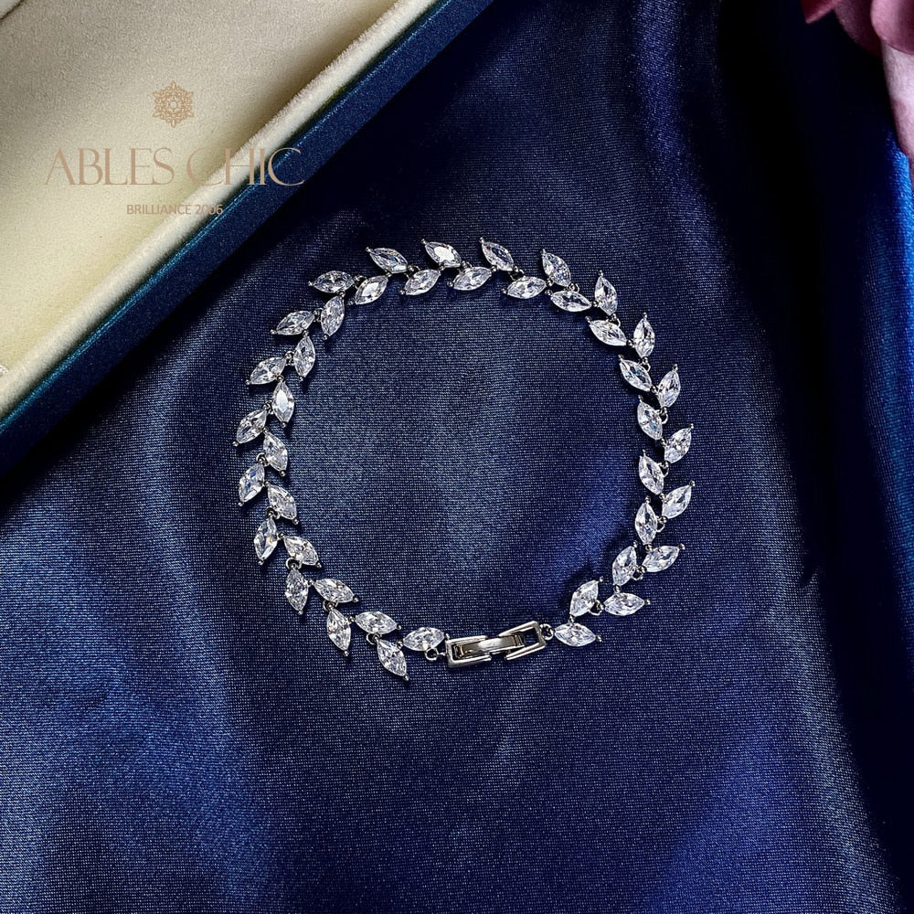 Bracelet Feuille Marquise B0827