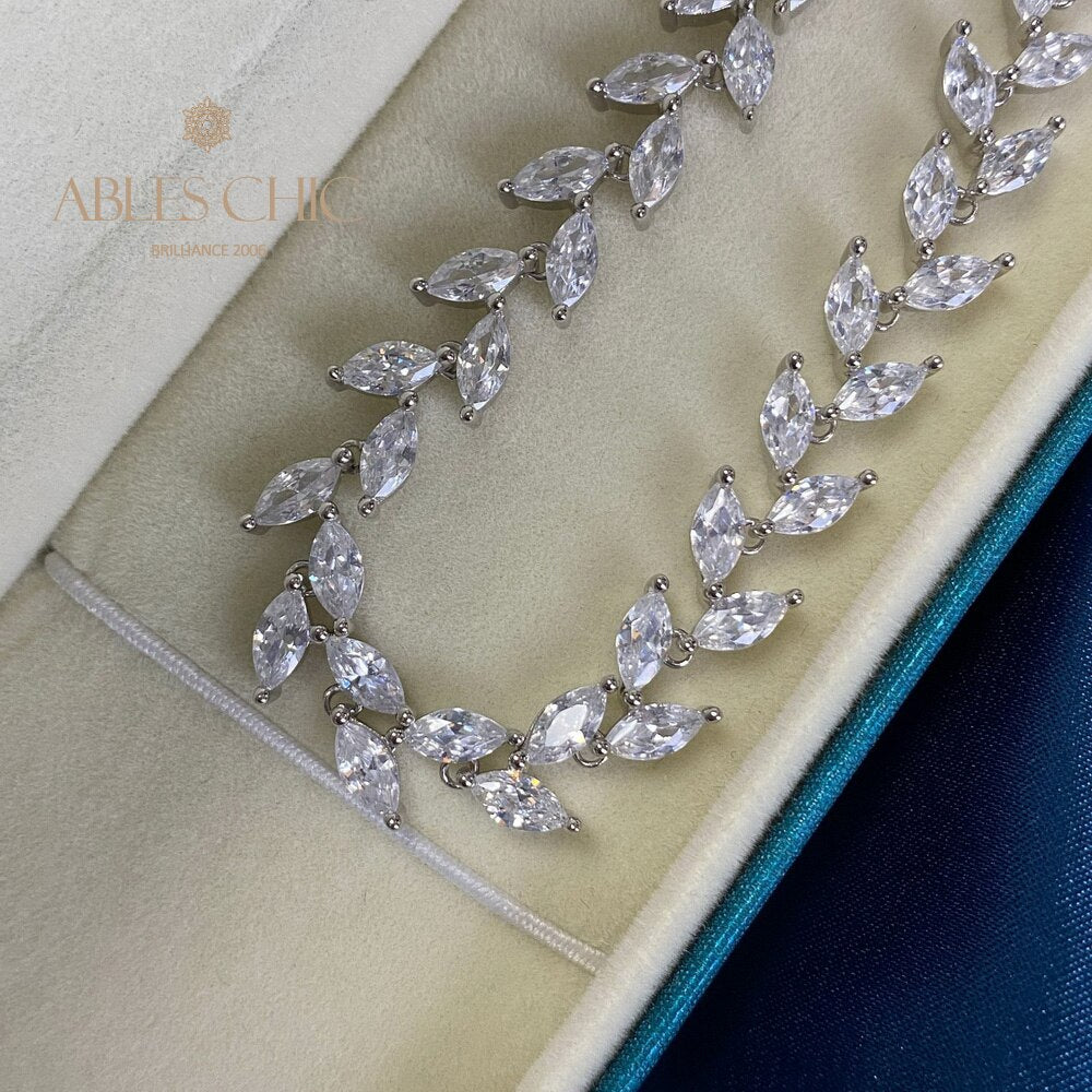 Bracelet Feuille Marquise B0827