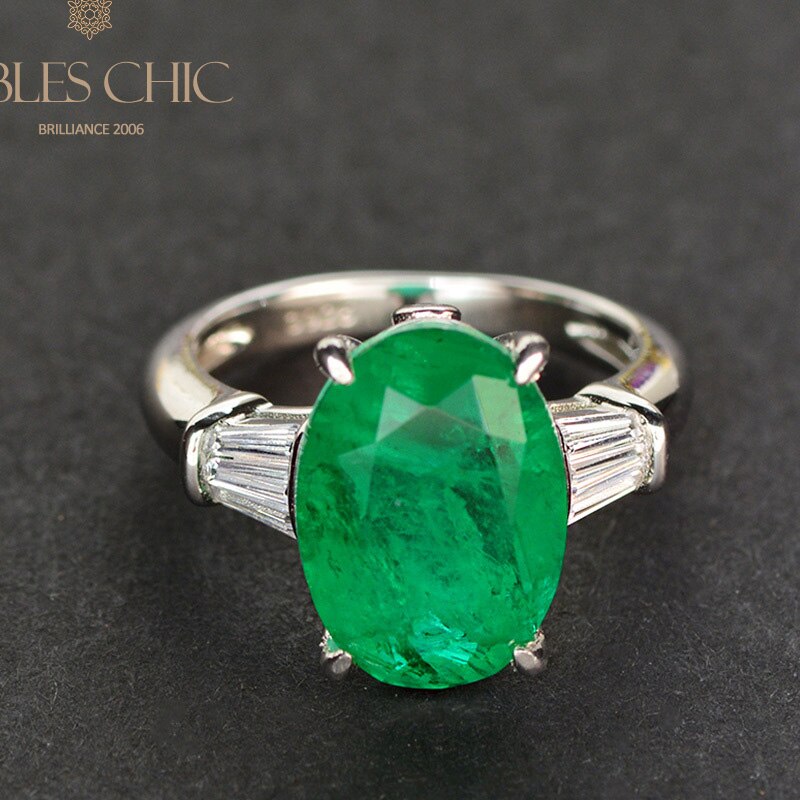 Bague de déclaration de pierres précieuses Lab Grwon R0378