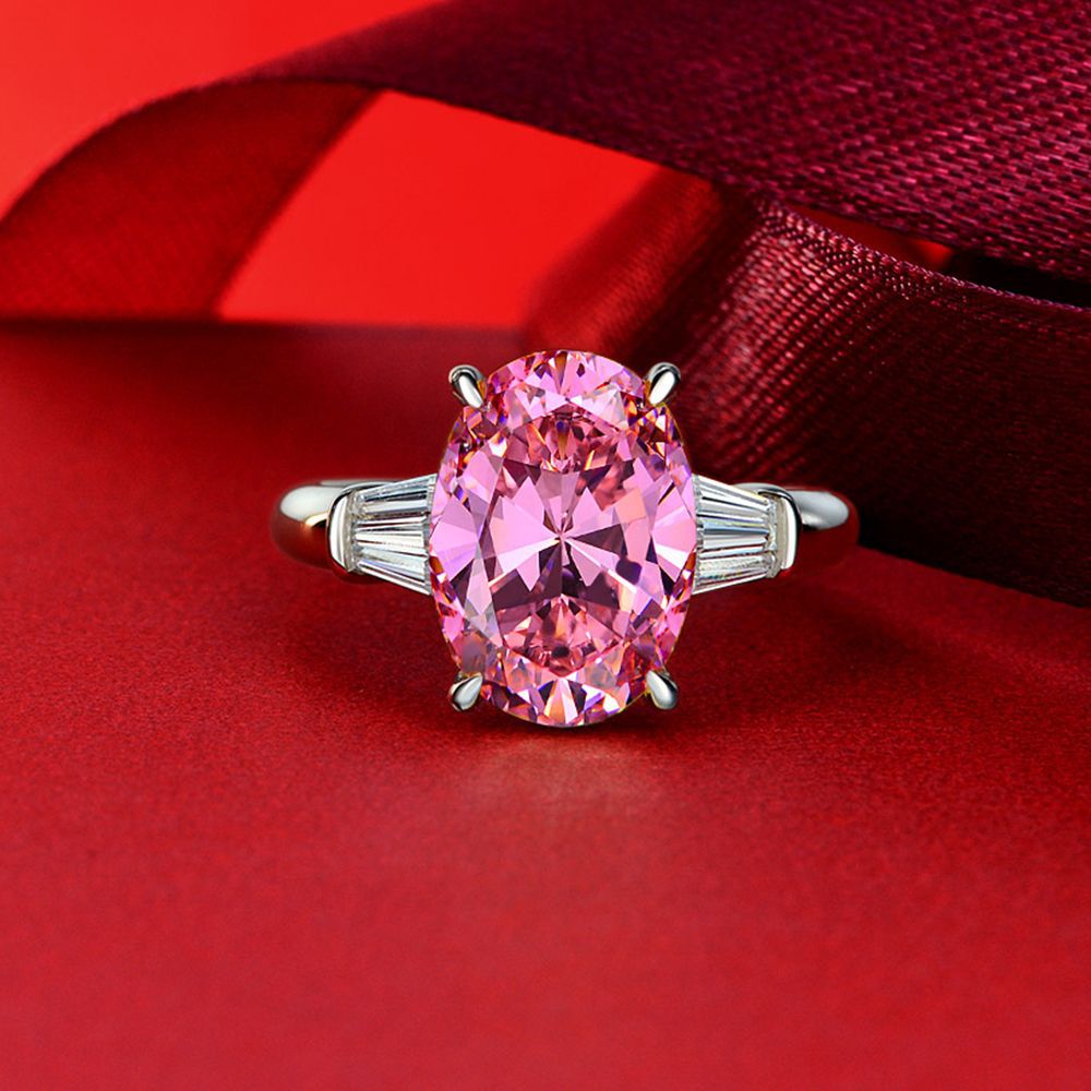 Bague de déclaration de pierres précieuses Lab Grwon R0378