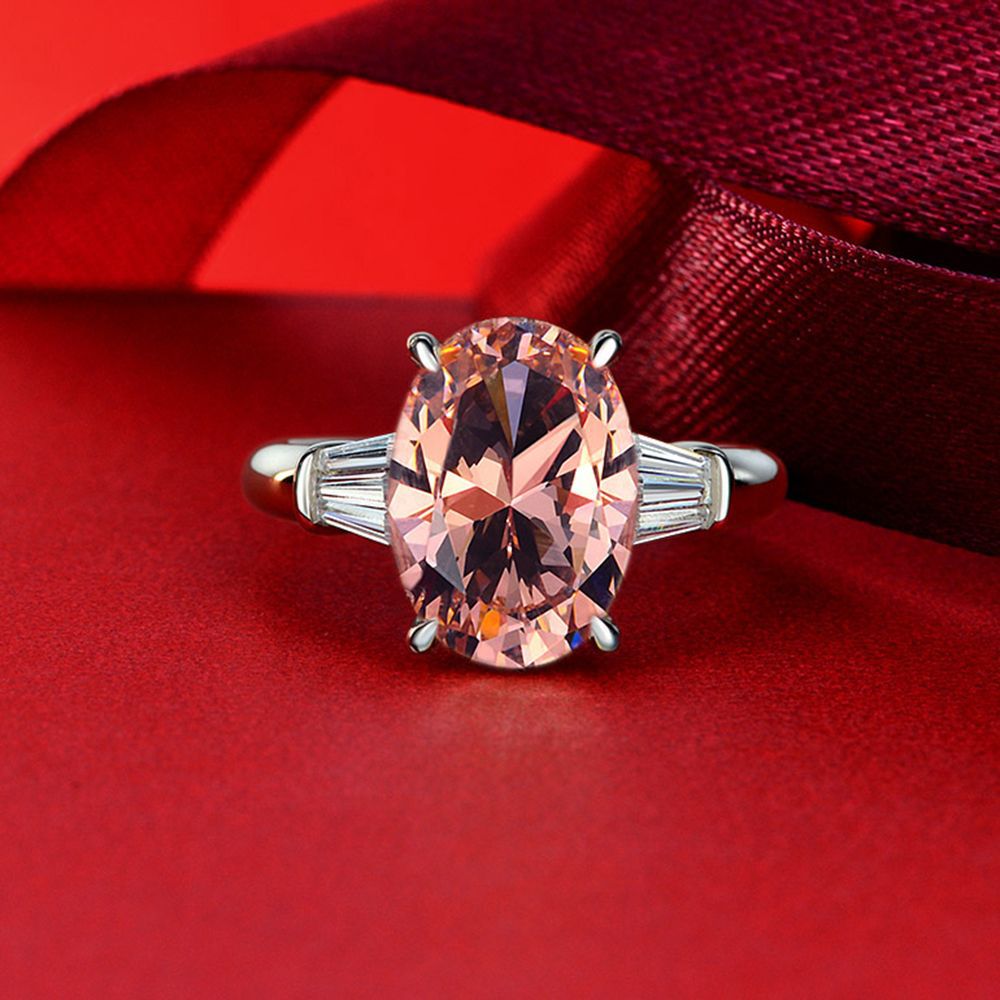 Bague de déclaration de pierres précieuses Lab Grwon R0378