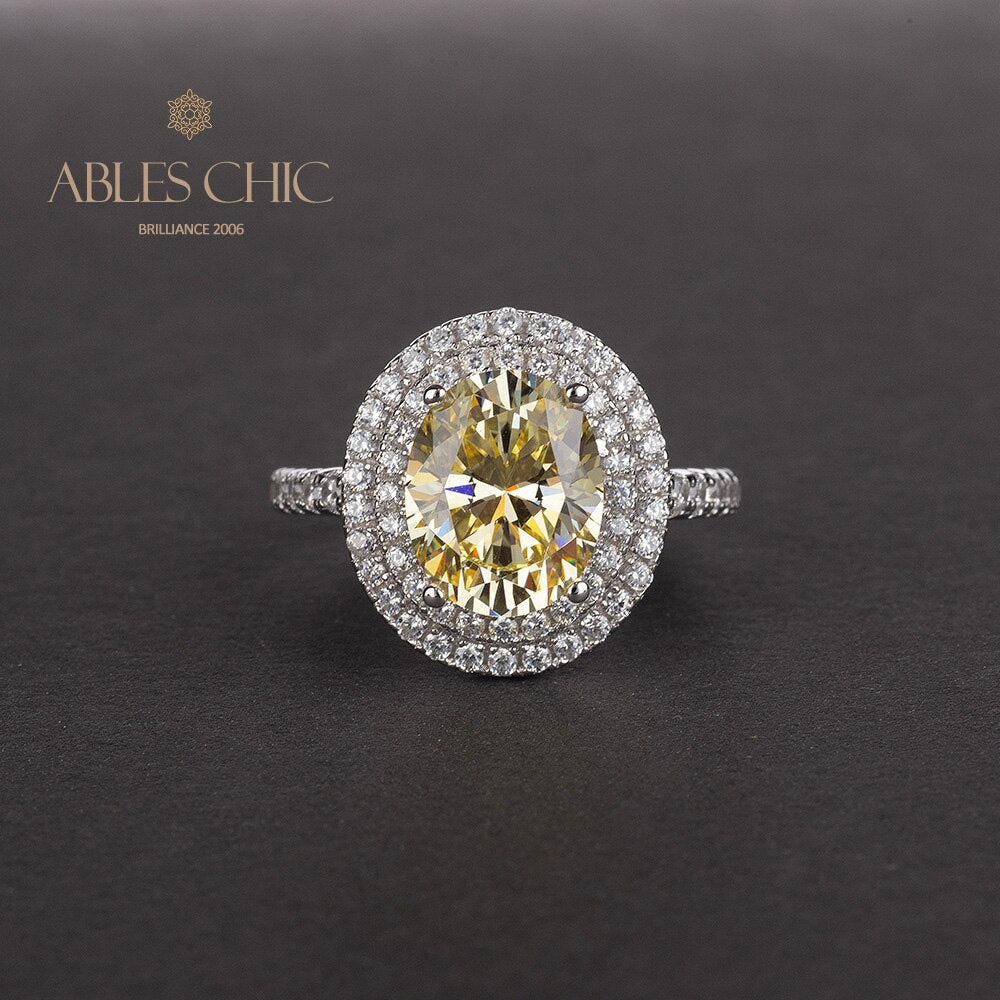 Bague Halo Pavée Zircons R0403