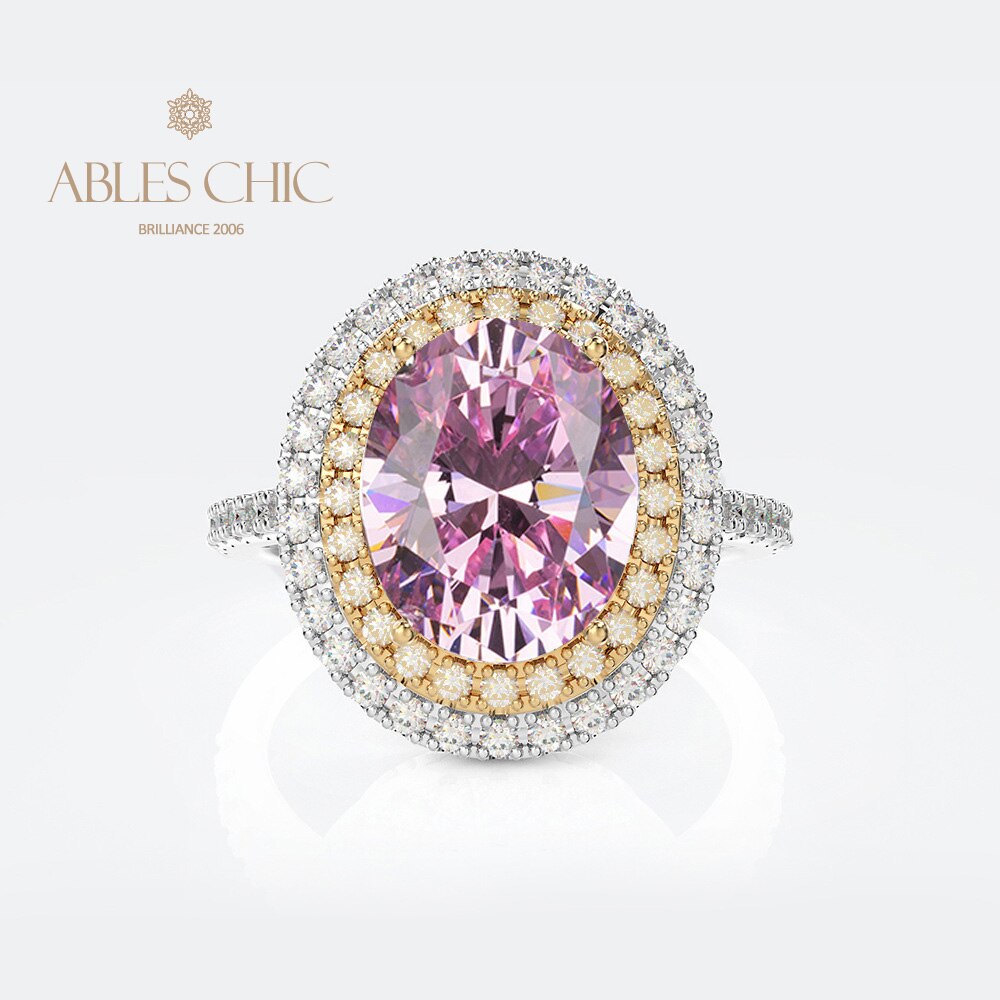 Bague Halo Pavée Zircons R0403