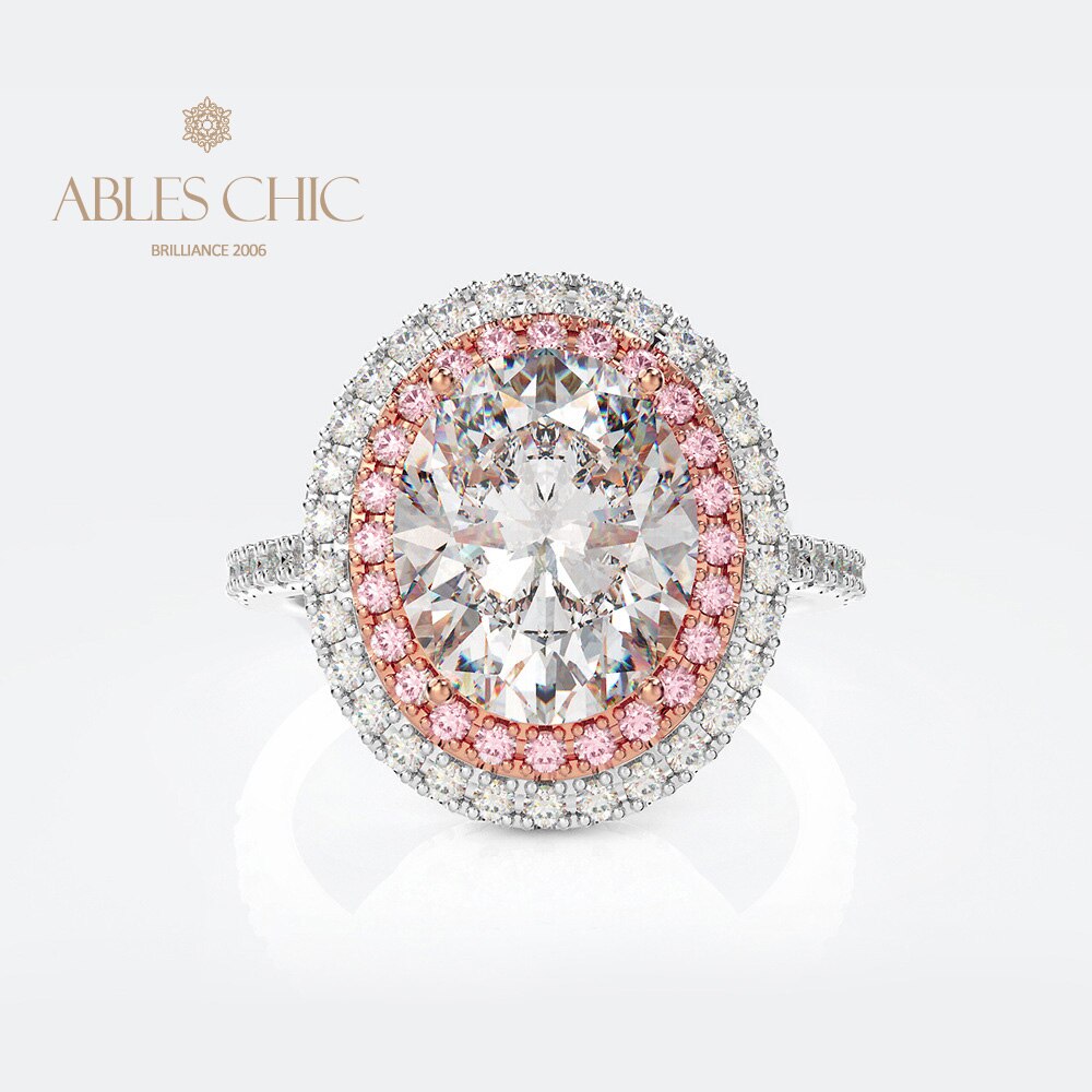 Bague Halo Pavée Zircons R0403