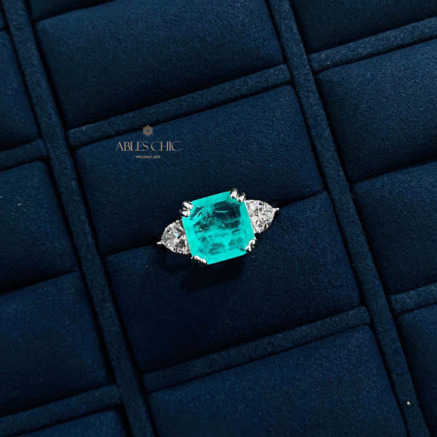 Bague de mariage Lab Paraiba R0896B