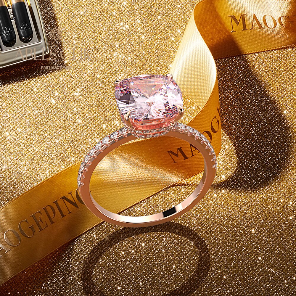 Bague de mariage coussin Kunzite R0947