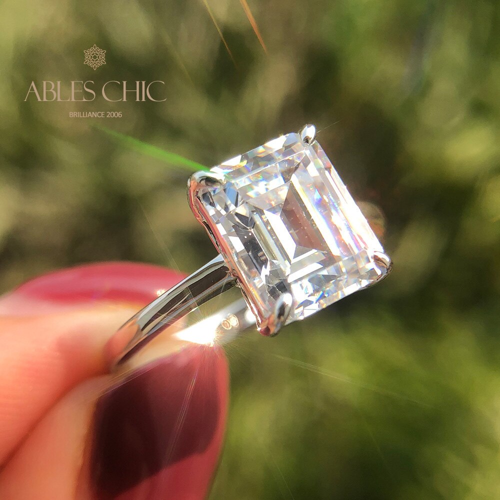 Bague de mariée émeraude R0881