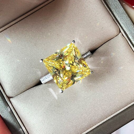 Bague de mariage en béryl jaune R0351