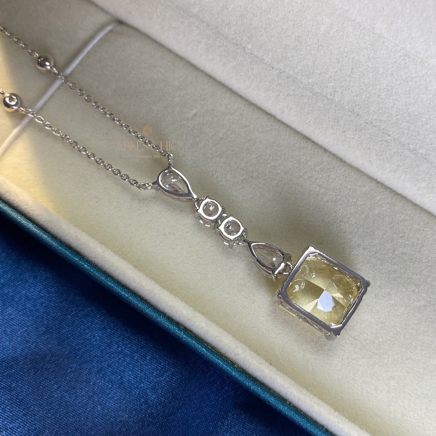 Pendentif Lustre Citrine P0650