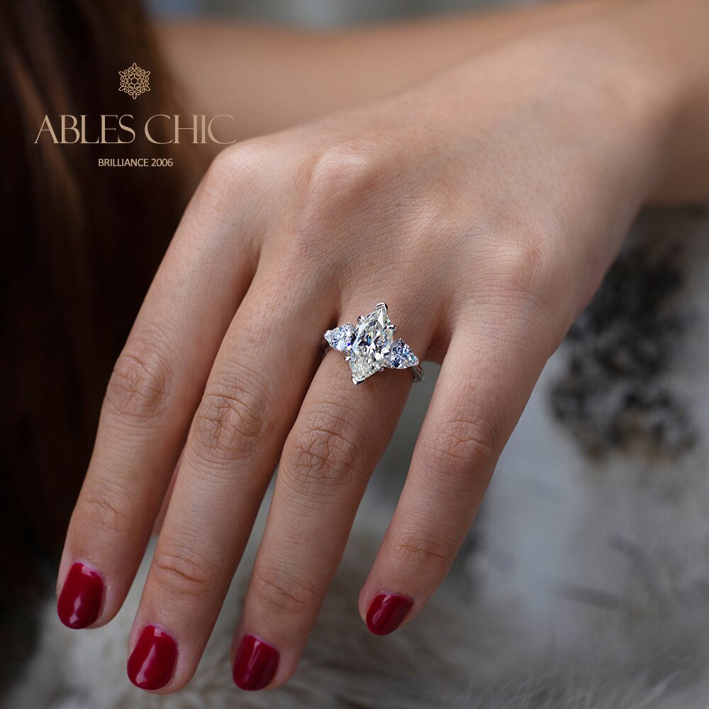 Bague de promesse diamant 3 pierres R0313
