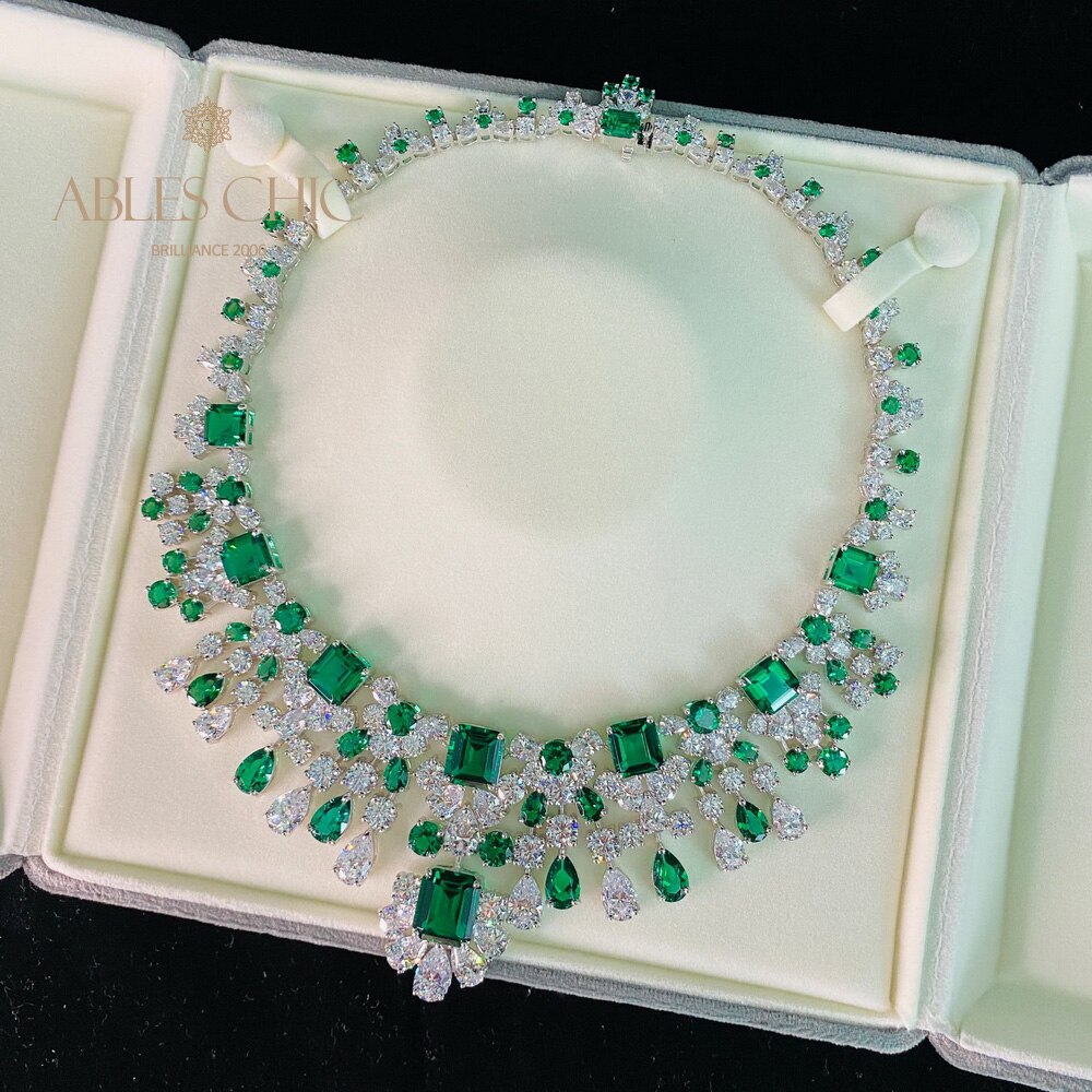 Collier de mariées émeraude Chanderlier P0633