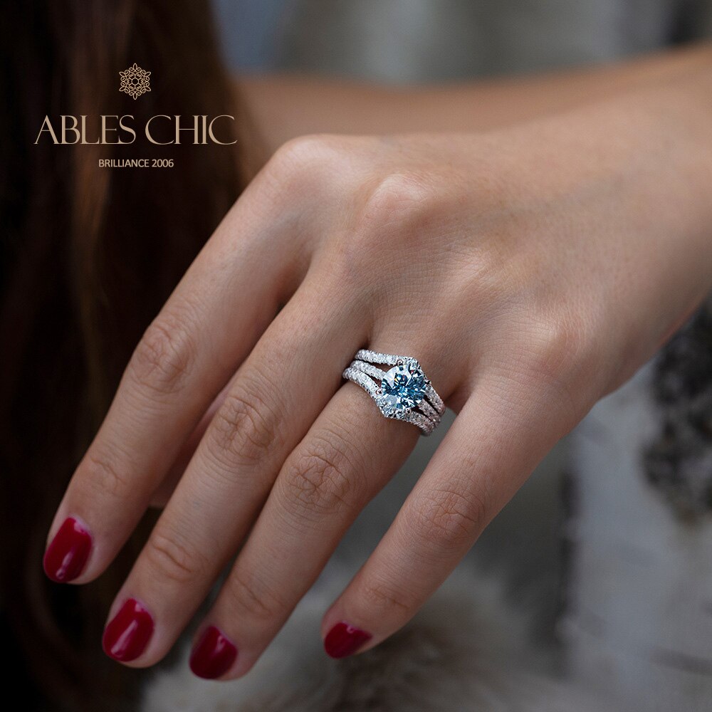 Ensemble d'anneaux empilables citrine R0317