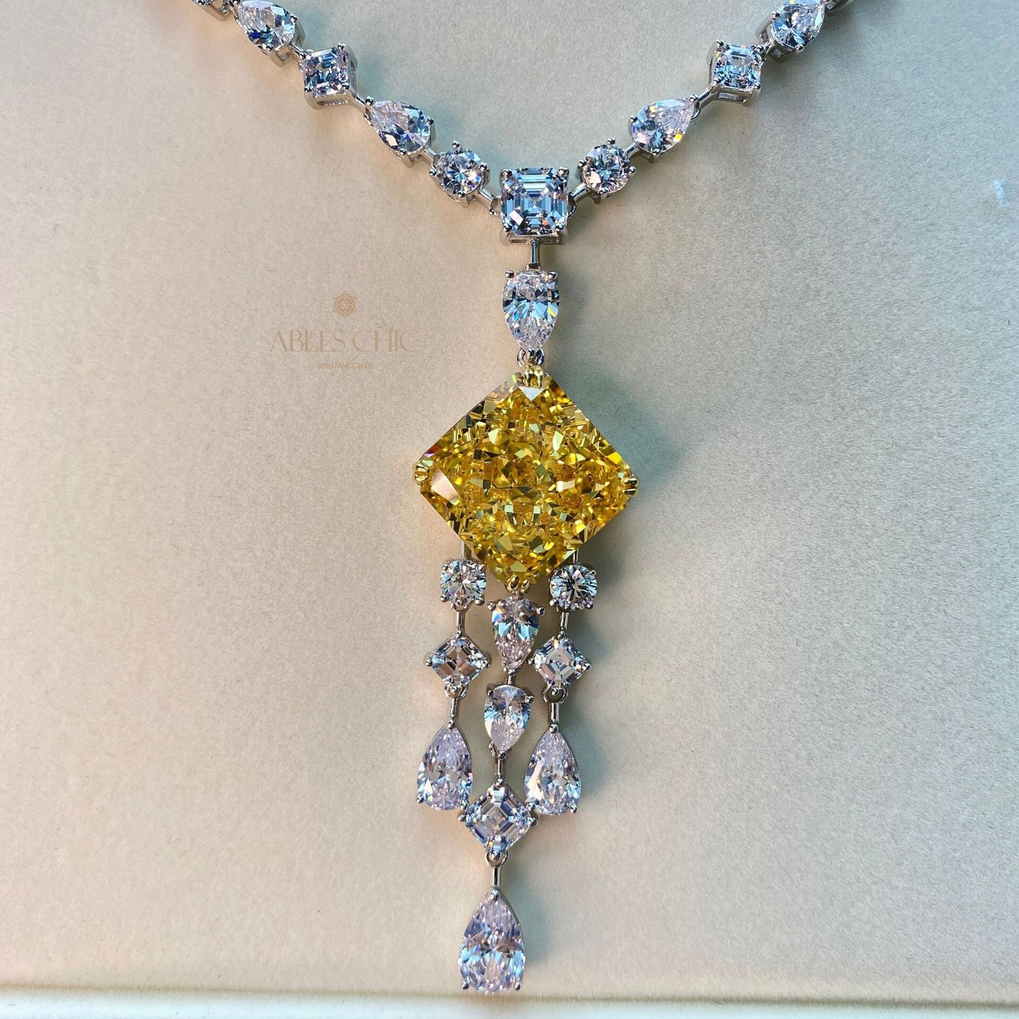 Pendentif Lustre Topaze Impériale P0637