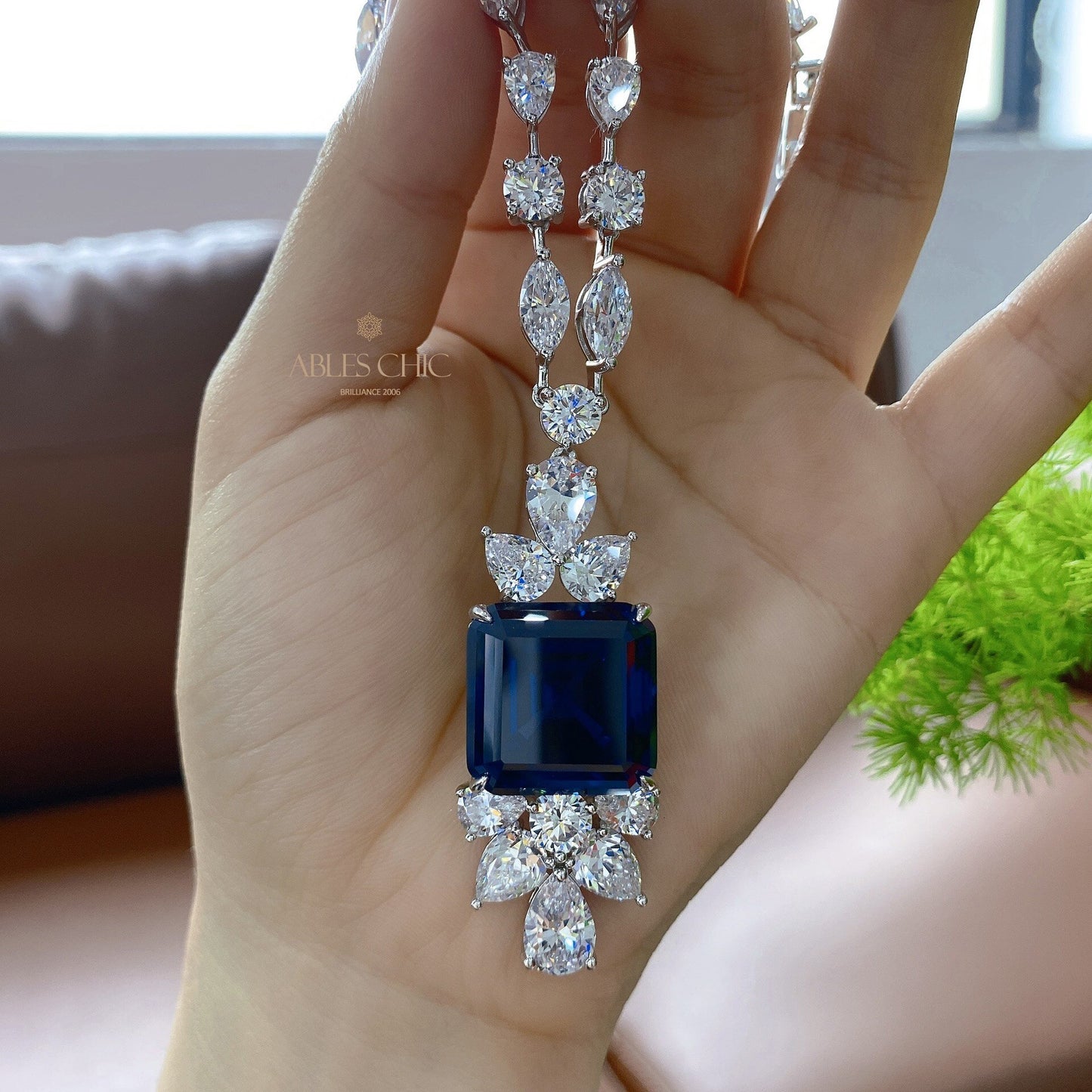 Collier Grand Saphir P0634