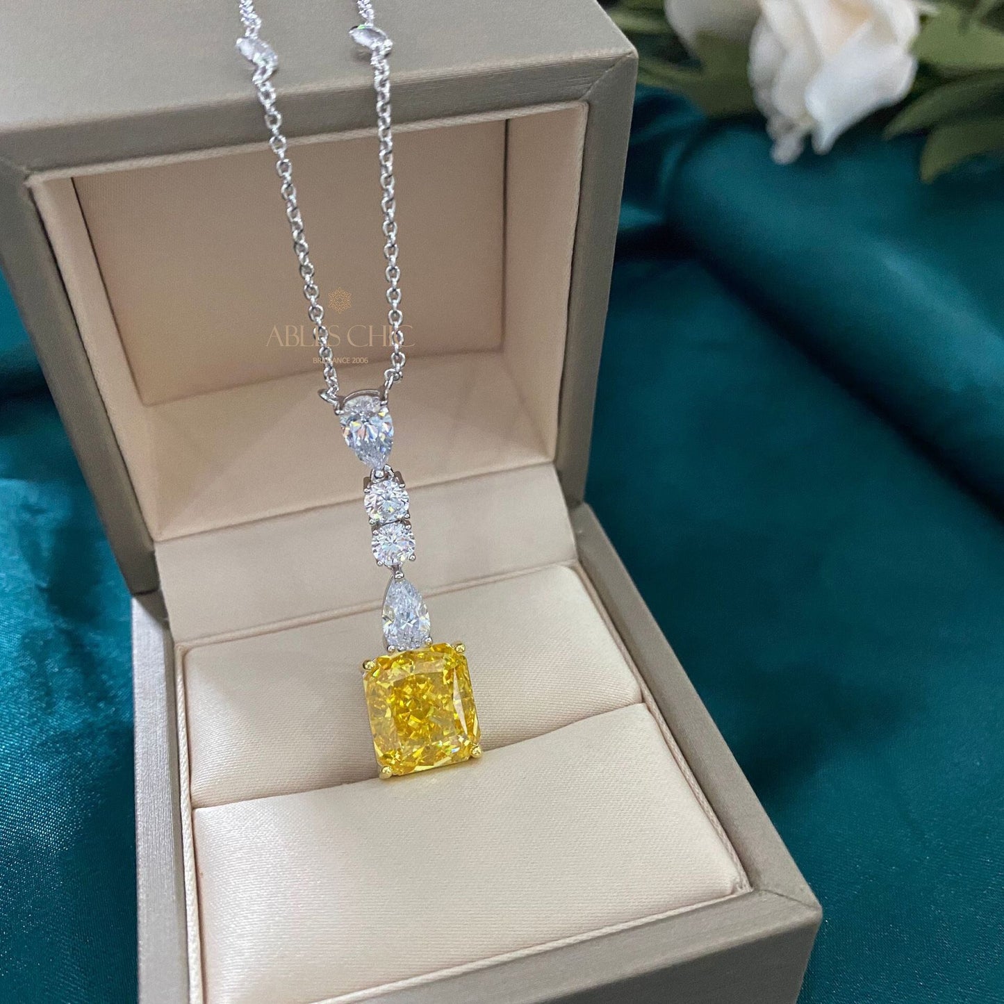 Pendentif Lustre Citrine P0650