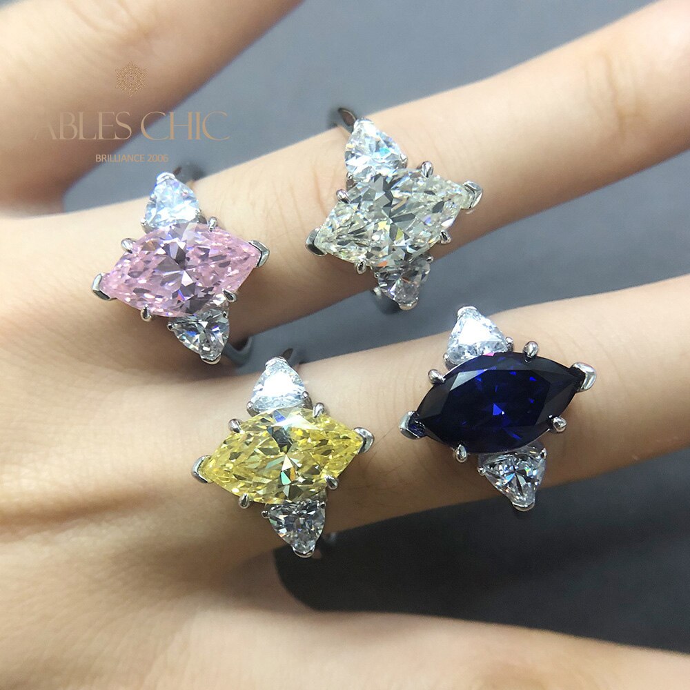 Bague de promesse diamant 3 pierres R0313