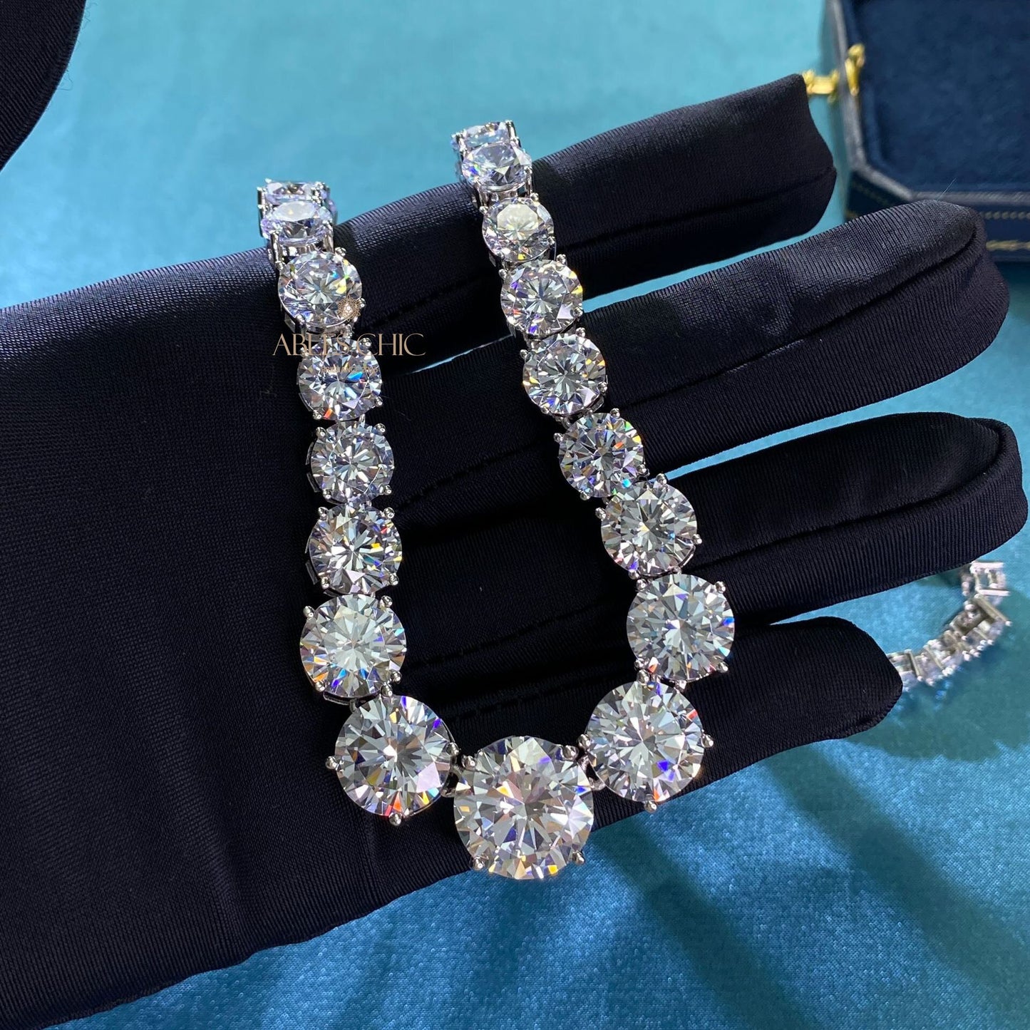 Collier Bling glacé dégradé P0513