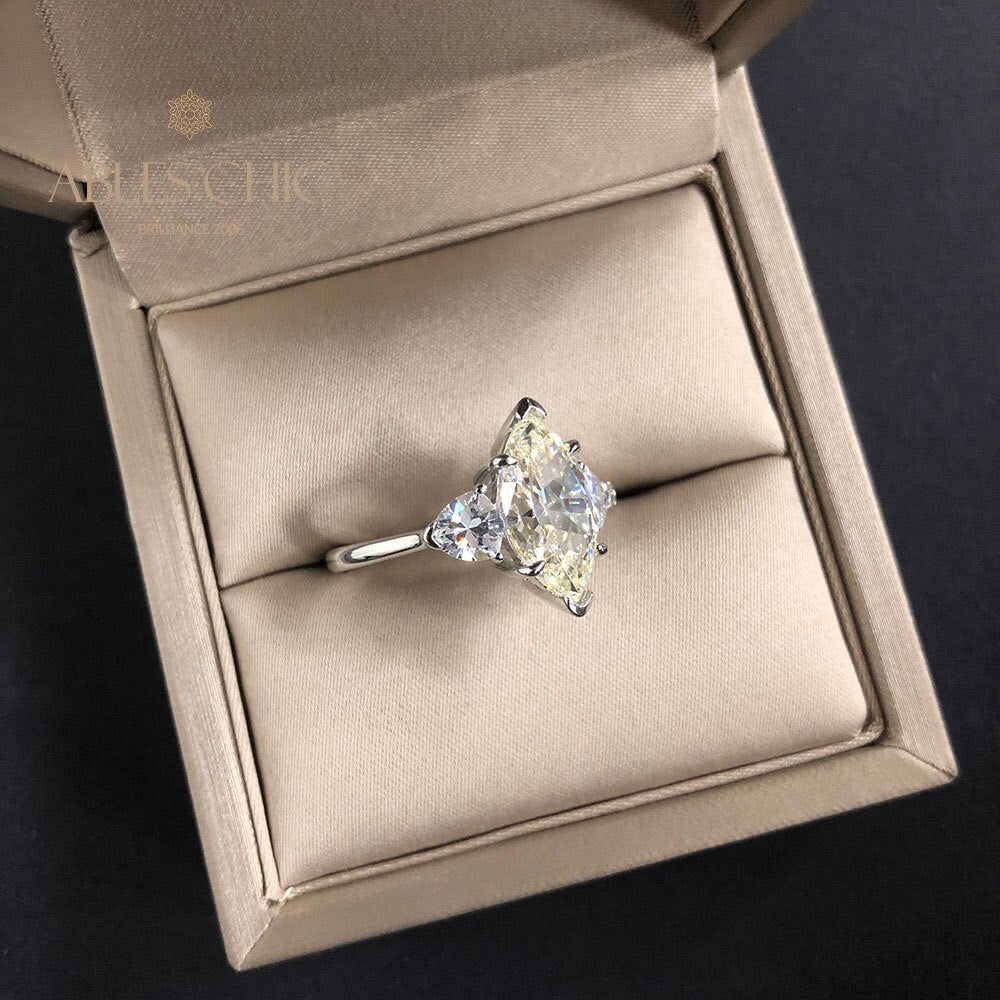 Bague de promesse diamant 3 pierres R0313