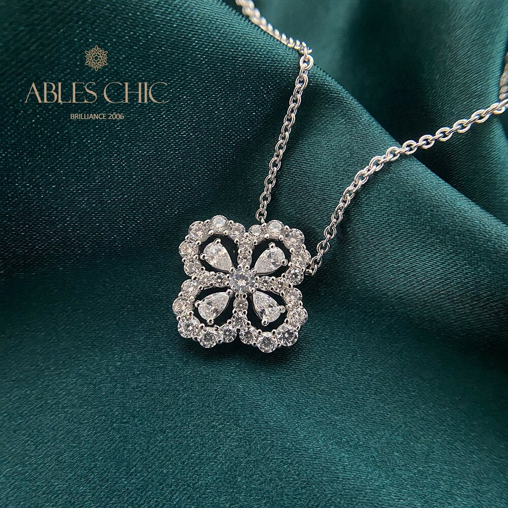 Pendentif Trèfle Béryl P0682
