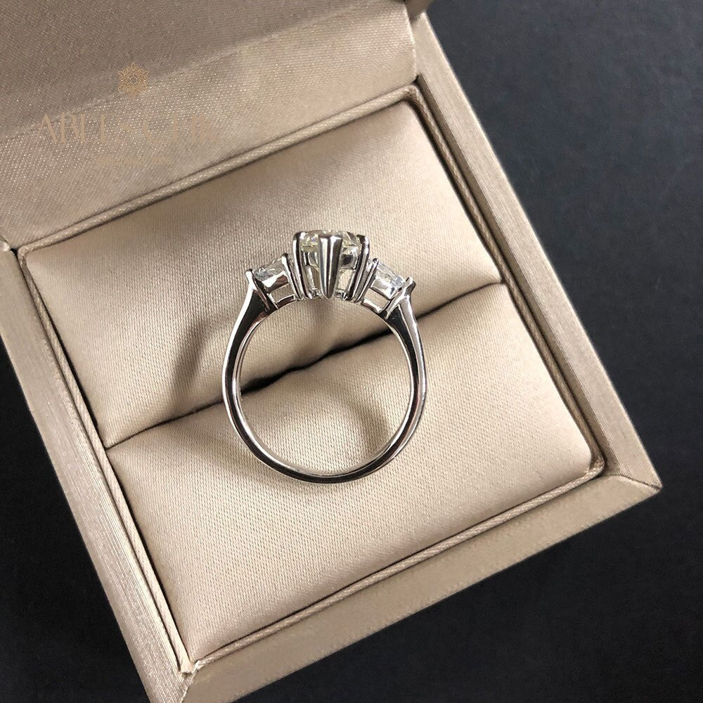 Bague de promesse diamant 3 pierres R0313
