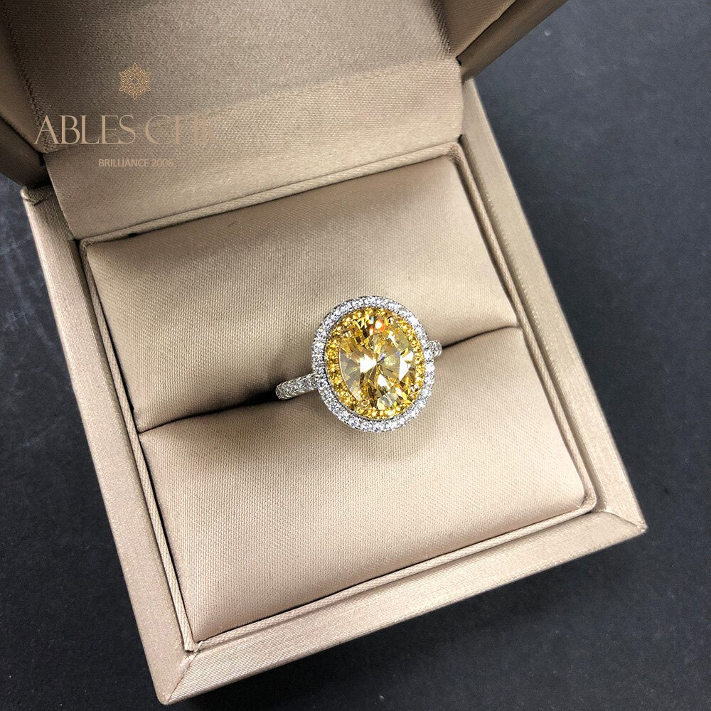 Bague Halo Pavée Zircons R0403