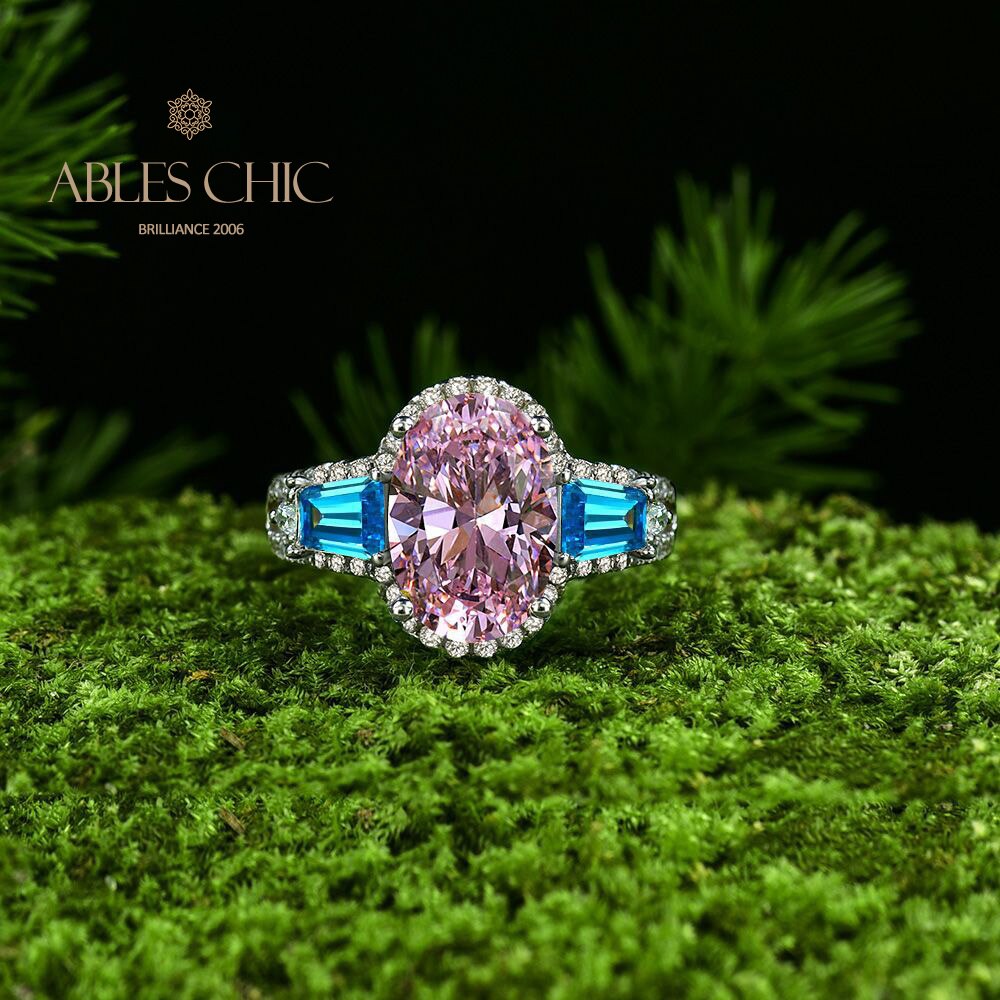 Bague de fiançailles solitaire à quartz R0306