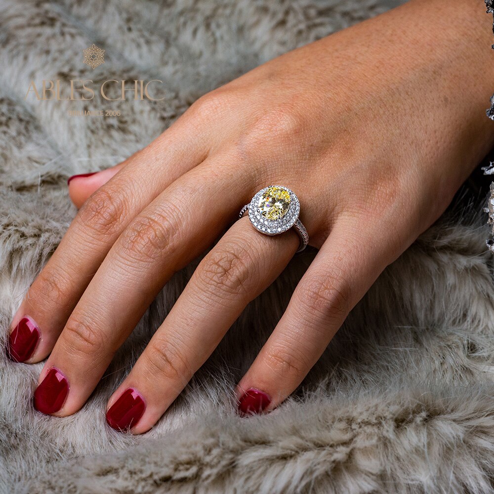 Bague Halo Pavée Zircons R0403