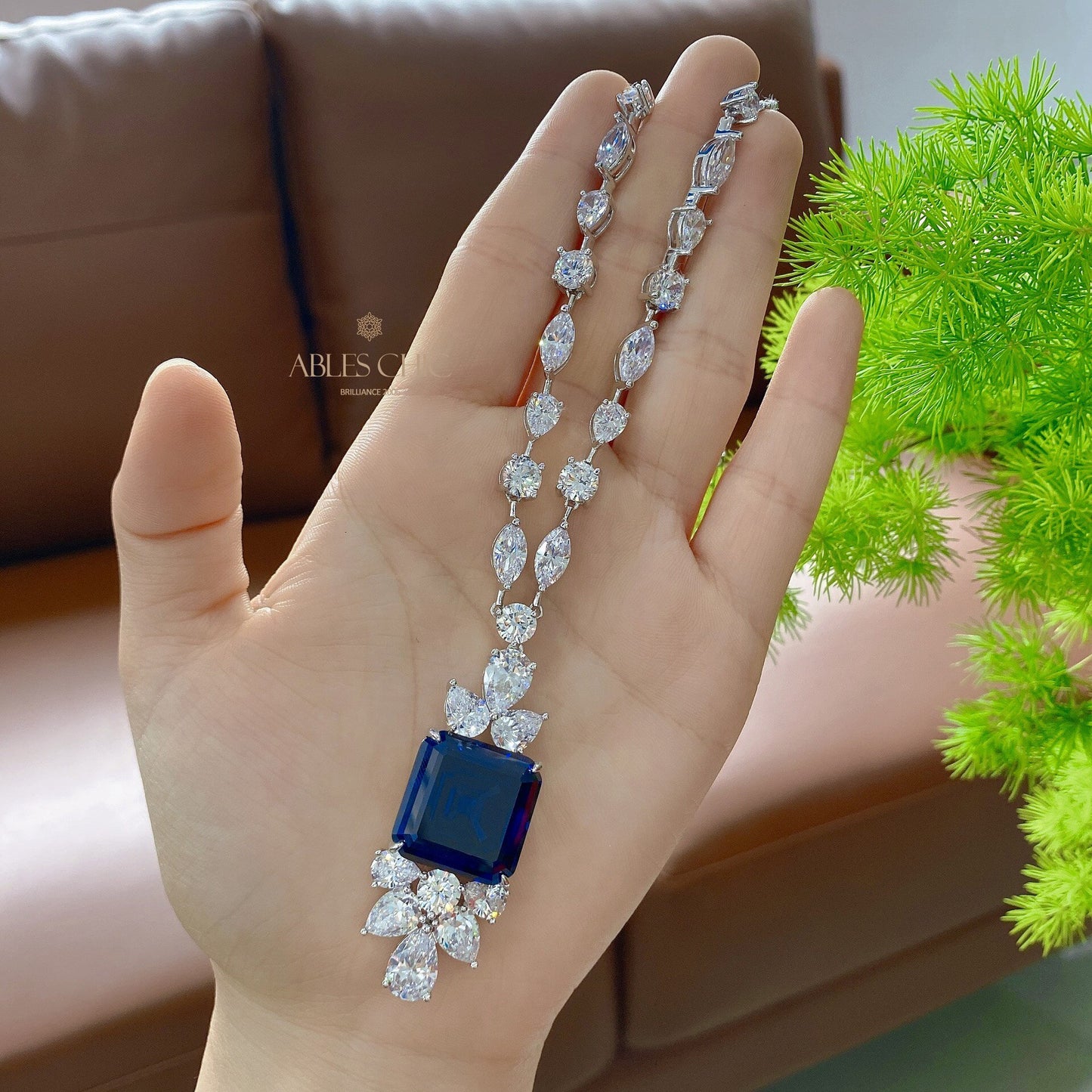 Collier Grand Saphir P0634
