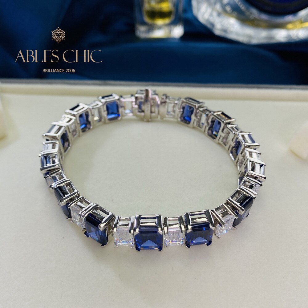 Bracelet de mariées saphir B0628