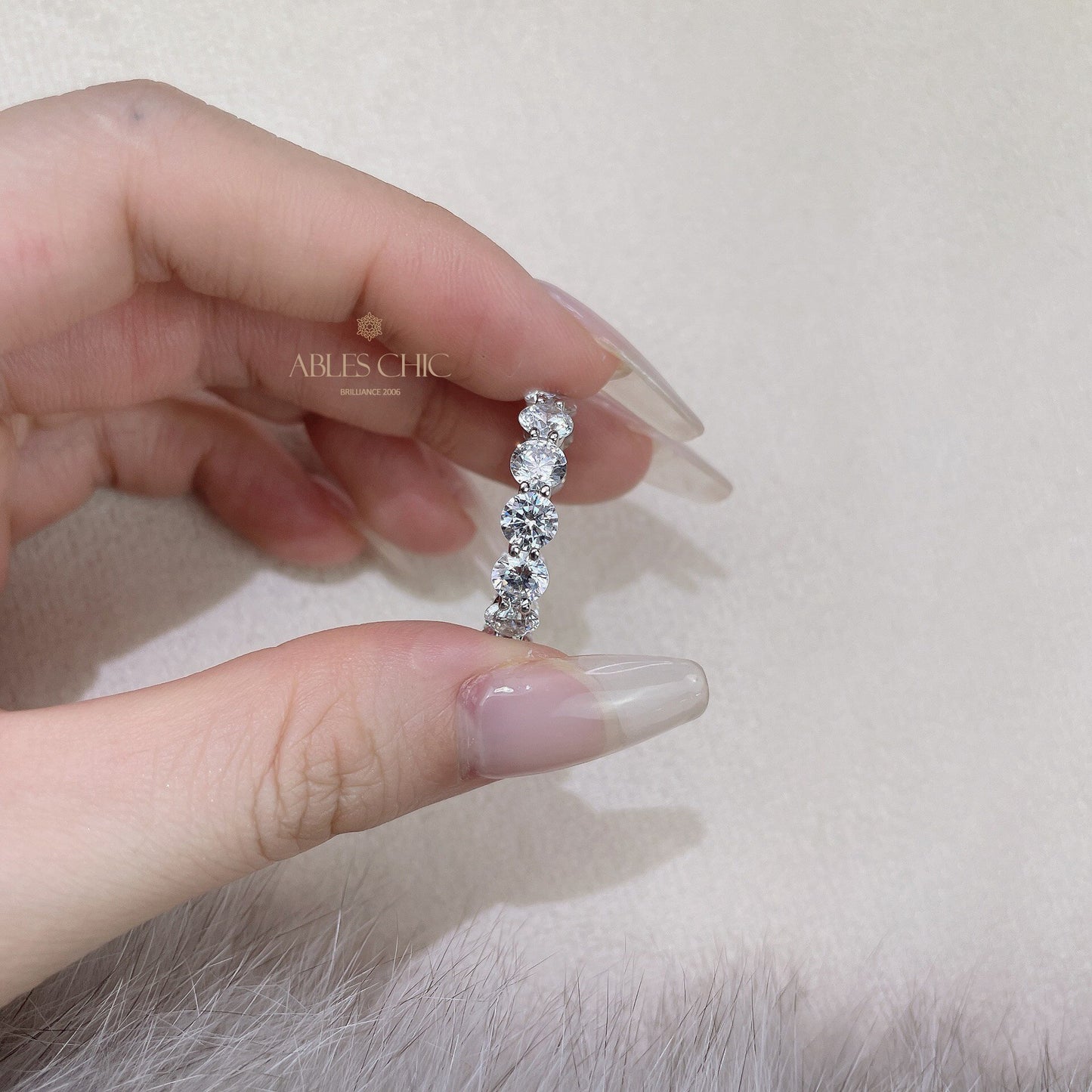 Bague infini diamants R1568