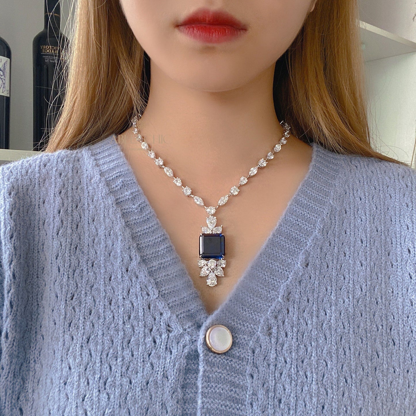 Collier Grand Saphir P0634
