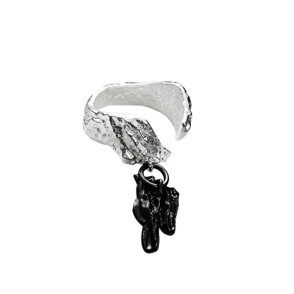 Bague irrégulière à breloque extraterrestre R1172