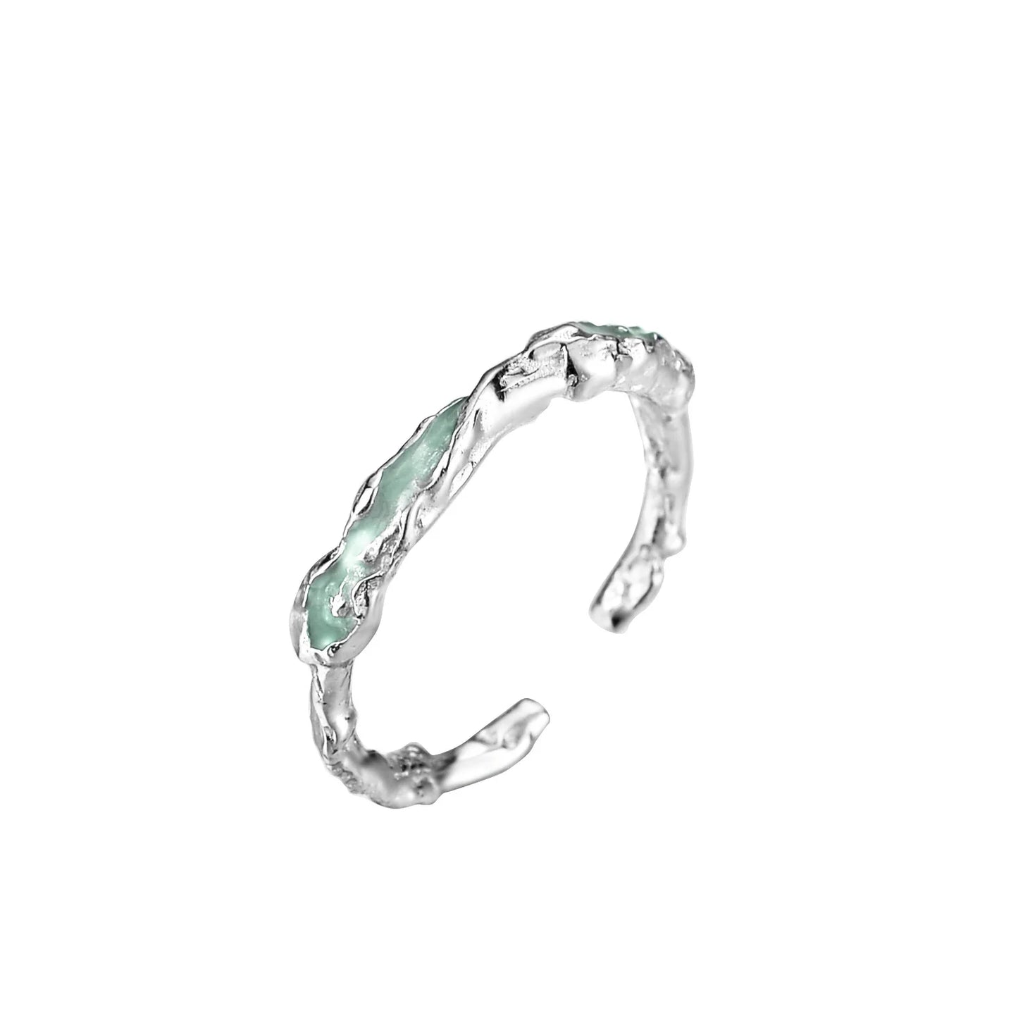 Bague en émail élément extraterrestre R1201