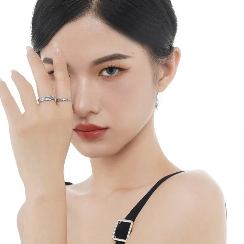 Bague en émail élément extraterrestre R1201