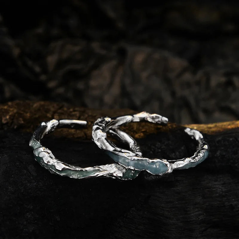 Bague en émail élément extraterrestre R1201